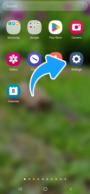 Step 2 - Open phone settings