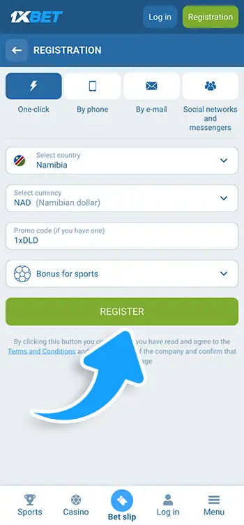 Step 5 - Confirm age and finalize registration