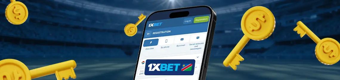 Registration in 1xBet app in Namibia